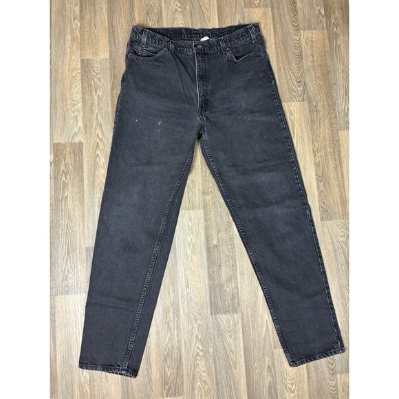 Vintage 90s Levi’s 550 Orange Tab Jeans Men’s 40x34 Black USA Made 1994 B2 - Picture 1 of 16
